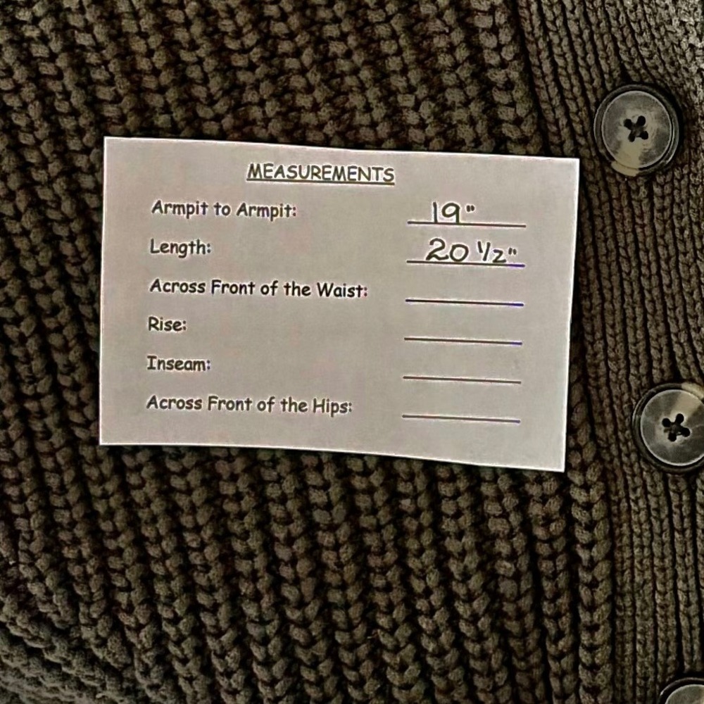 EVERLANE The Texture Cotton Cardigan Sweater Raglan Kambaba Green Knitwear Small - Picture 16 of 16